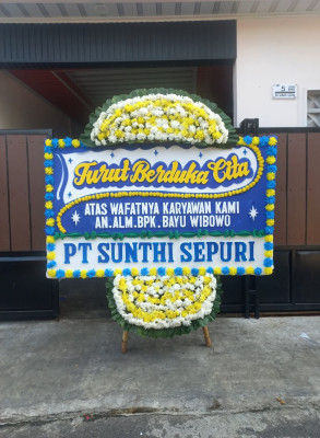 Papan Bunga Duka di Singali